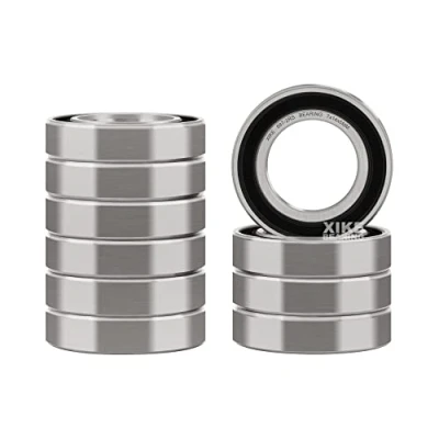 Imagen de XiKe 10 piezas 687 2RS Mini Rodamiento de bolas 7x14x5mm Doble junta goma y Acero al cromo Pre lubricados, 687RS Rodamientos rígidos a con retenes.