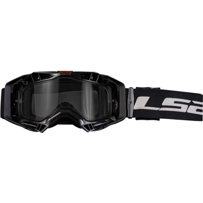 Imagen de LS2 gafas de cross Aura Enduro Series MX con lente Pinlock, motocross, enduro, color negro, transparente