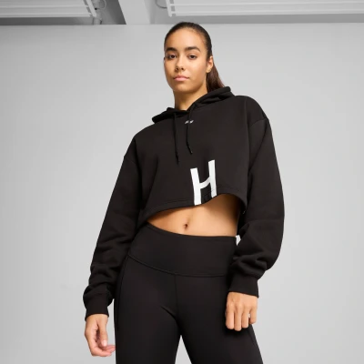 Imagen de Puma Hyrox Heavyweight Hoodie Jersey con capucha, Mujer, Talla: Large, Black