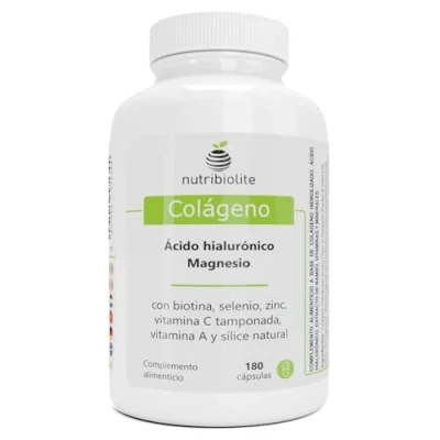 Imagen de Colágeno con Magnesio y Ácido hialuronico Peptan + Biotina Zinc Selenio Vitaminas C A en Formas Bioactivas silice natural de bambú Piel, Articulaciones, Huesos Cabello 180 Cápsulas