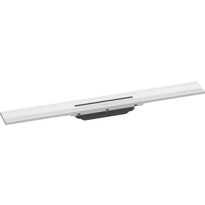 Imagen de hansgrohe RainDrain Flex Canaleta para ducha (700 mm, se puede acortar montaje en pared), color blanco mate