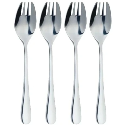 Imagen de MasterClass KitchenCraft Juego de tenedores acero inoxidable para buffet, 4 piezas
