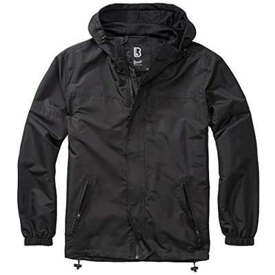 Imagen de Brandit Summer Windbreaker Cortavientos con Cremallera Frontal de Verano, Frontzip Schwarz, S Unisex Adulto