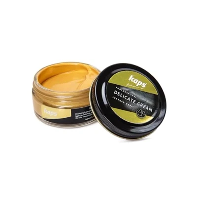 Imagen de Kaps Crema para El Cuidado del Calzado, Intensivo Y Nutritivo Cuero, Delicate, 70 Colores (405 oro)