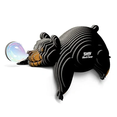 Imagen de EUGY 081 Oso Negro. Eco Friendly 3D Paper Puzzle