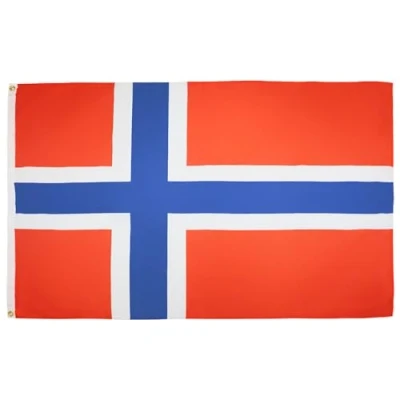Imagen de AZ FLAG Bandera Noruega 90x60 cm 100% Poliéster Con Ojales de Metal integrados 50g Colores Vivos Y Resistente A La Decoloración