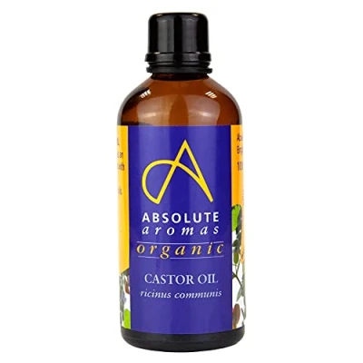 Imagen de Absolute Aromas Aceite de ricino orgánico 100 ml portador 100% puro y natural Para masaje, aromaterapia mezcla aceites esenciales