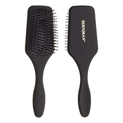 Imagen de Denman (Black) Mini Paddle Cushion Hair Brush For Blow Drying, Detangling &amp; On the Go Travel Comfortable Styling, Straightening Smoothing Women and Men, D84