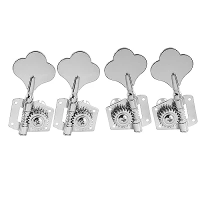 Imagen de Musiclily Pro 2x2 Tipo Abierto Clavijas de Afinación Clavijero Repuesto para Bajo Eléctrico Precision Jazz Bass, Cromo