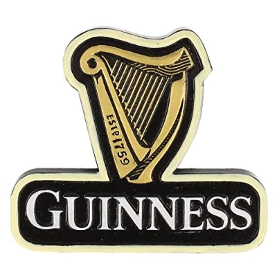 Imagen de Guinness Official Merchandise Imán de resina con diseño arpa clásico.
