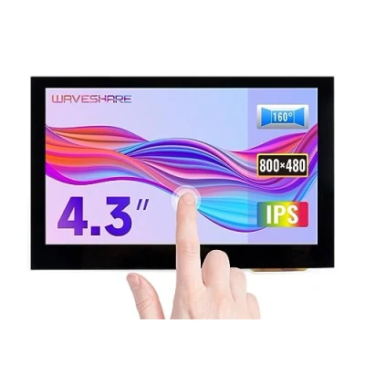 Imagen de Waveshare 4.3inch HDMI LCD (B) 800x480 IPS Capacitive Touch Screen Monitor Display for Raspberry Pi BB Black Banana 4