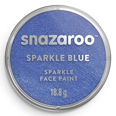 Imagen de Snazaroo Pintura facial y corporal, 18 ml, color azul centelleante