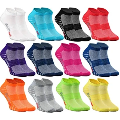 Imagen de Rainbow Socks Hombre Mujer Calcetines Deporte 12 Pares Multicolor Talla 39 41