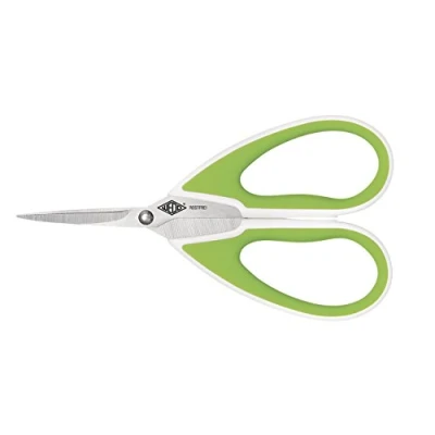 Imagen de Wedo 9754060 Tijeras universales de acero inoxidable, 15 cm, color verde y blanco
