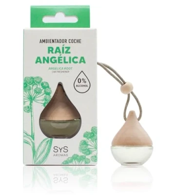 Imagen de Ambientador Coche Raíz Angélica 6ml Gota SYS Aromas. Notas herbales y balsámicas, con aroma refrescante. Fragancia duradera.