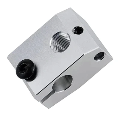 Imagen de Paquete de 2 mini bloques calefacción aluminio compatible con la impresora 3D Prusa también V6 PT100 cartucho sensor hotend