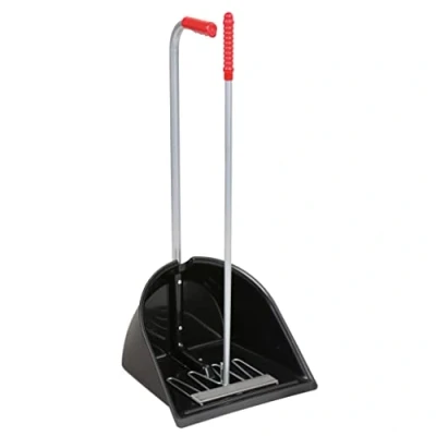 Imagen de Recogedor de estiércol negro 90 cm, completo