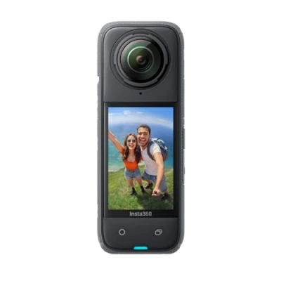 Imagen de Insta360 X4 Cámara de acción Impermeable 8K 360, Vídeo 4K Gran Angular, Efecto Selfie Stick Invisible, Protectores Lente Extraíbles, 135 Min Batería, Edición IA, Estabilización, para Deportes