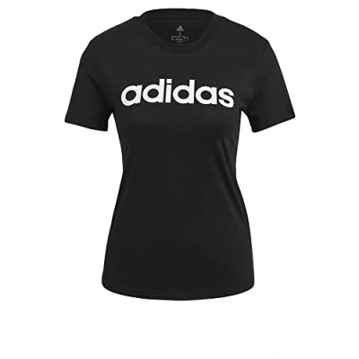 Imagen de adidas Sportswear W LIN T Camiseta estampada, Mujer, Talla: XXS, Black/white