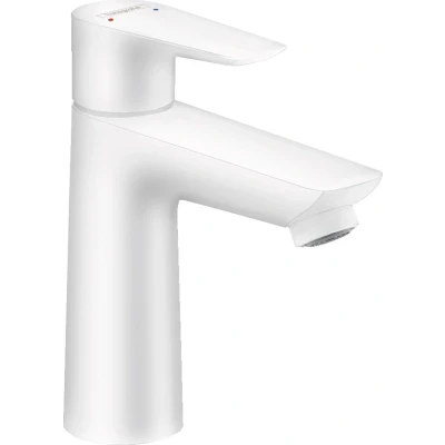 Imagen de Hansgrohe Talis E Grifo monomando de lavabo 110 con vaciador automático, blanco mate, 71710700