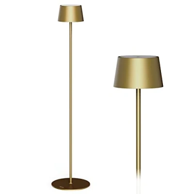 Imagen de Stilosa 3 Floor Lámpara de pie inalámbrica recargable con alturas Luz LED regulable mediante el tacto Larga duración Uso en interiores y exteriores Dorado Oscuro