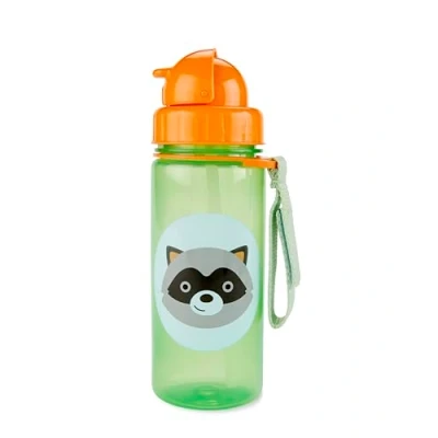 Imagen de Skip Hop Zoo Botella con pajita, diseño de mapache