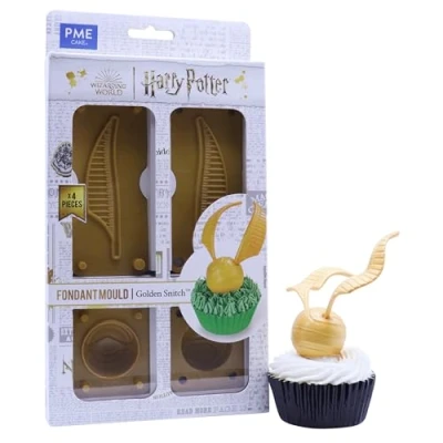 Imagen de PME HPG612 Harry Potter Molde para Fondant, Set de 4, Quidditch Golden Snitch, Plastic