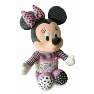 Imagen de Clementoni Baby Minnie Duerme contigo Peluche bebé Interactivo para Dormir a Partir de 6 Meses (17395)