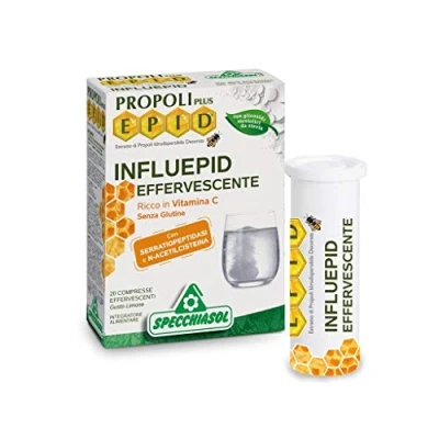 Imagen de SPECCHIASOL INFLUEPID EFERVESCENTE 20 comprimidos Alivia los sintomas de la gripe y el resfriado.