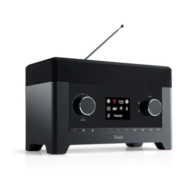 Imagen de Teufel radio 3SIXTY digital premium Bluetooth altavoz, sonido de 360 grados, DAB+, por Internet, función banco energía, subwoofer, despertador, transmisión música,