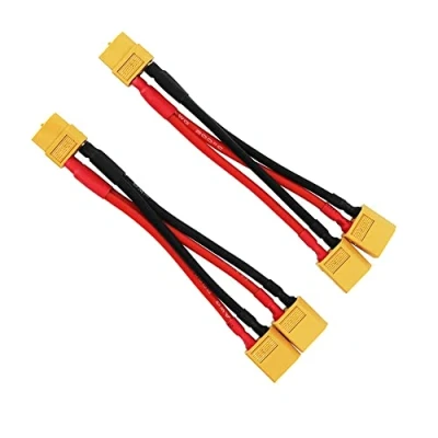 Imagen de Boladge 2 Piezas Adaptador 1 Hembra a Macho XT60 Cable Y Conector Paralelo Splitter para dji Phantom RC Modo Helicóptero Quadcopter