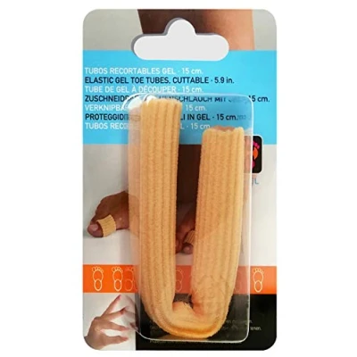 Imagen de Neh Feet TI7011/S Protector para Dedos Tubo Elástico con Gel 15 Cm Recortable, EU 35 40 Nude