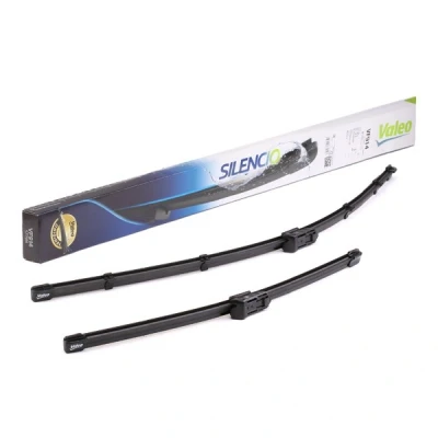 Imagen de Limpiaparabrisas Valeo Silencio Flat Blade Set 577914 delante Escobilla con hoja plana JAGUAR: XF Berlina, OPEL: Grandland X, TESLA: Model S