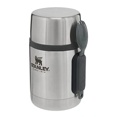 Imagen de Stanley Adventure Fiambrera Termica Acero Inoxidable 0.53L with Spork Termo Comida Caliente Adulto Sin BPA Mantiene Frío o Calor 12 Horas Tapa Doble que Sirve de Taza