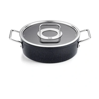 Imagen de Fissler Adamant Asadera de 4,3 L y 28 cm Diámetro, Aluminio, con Tapadera Metálica, Antiadherente, Inducción