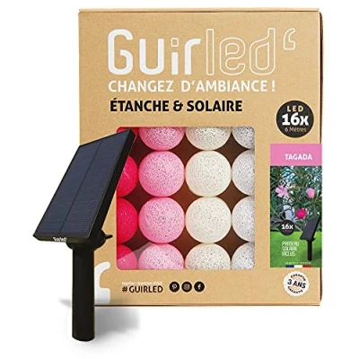 Imagen de Guirnalda Bolas luminosa LED para exteriores Impermeable IP65 Panel solar de alta eficiencia Encendido y apagado automático Tagada 16