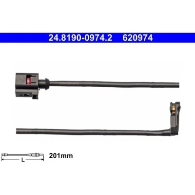 Imagen de ATE 24.8190 0974.2 Sensor de Desgaste Pastillas Frenos AUDI: TT Roadster