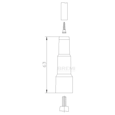 Imagen de BREMI 10229N1 Conector, bujía de encendido Versión conexión M4 Fenol 1000