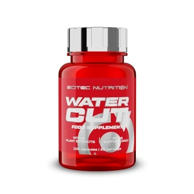 Imagen de Scitec Nutrition Water Cut Cápsulas, Aumento de Energía con Vitamina C y B6, Extracto Té Verde, Reduce la Fatiga Ayuda al Sistema Inmunológico, Suplemento Diurético Natural, 100 Cápsulas
