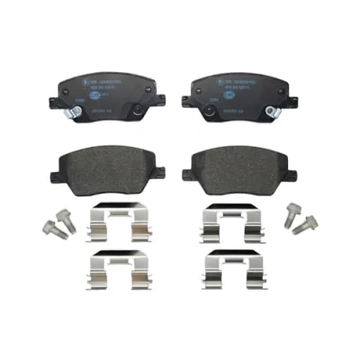 Imagen de HELLA 8DB 355 025 111 Juego de pastillas freno con avisador acústico desgaste tornillos pinza accesorios FIAT: Tipo Familiar