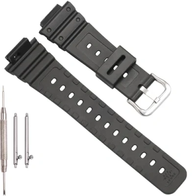 Imagen de XBHSW Correa de reloj resina compatible con Casio G Shock GA2100 GA2110 GA B2100 Series Negro repuesto para hombre, pulsera deportiva impermeable