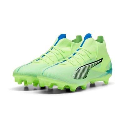 Imagen de Puma Ultra 5 Match Laceless FG/AG Botas de fútbol con tacos, Hombre, Talla: 48.5, Fizzy apple/white/bluemazing Zapatos