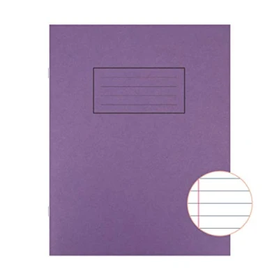Imagen de Silvine Cuaderno escolar con margen (48 páginas, 203 x 165 mm, 10 unidades), color morado