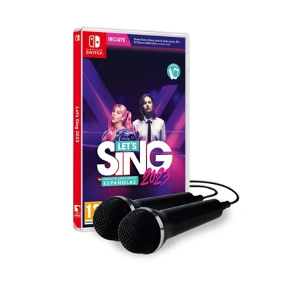 Imagen de Let&#039;s Sing 2023 Incluye Canciones Españolas 2 Micros Switch
