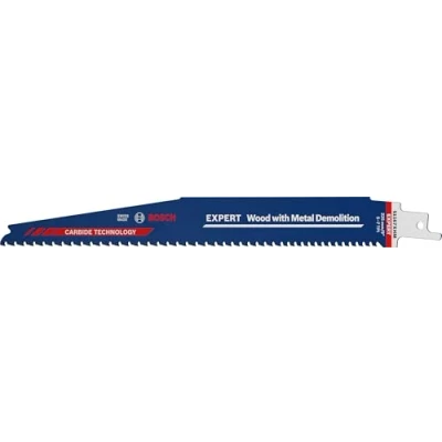 Imagen de Bosch Professional 10x Hojas de Sierra sable Expert `Wood with metal Demolition` S 1167 XHM (para Madera con duro, Longitud 225 mm, accesorios sable)
