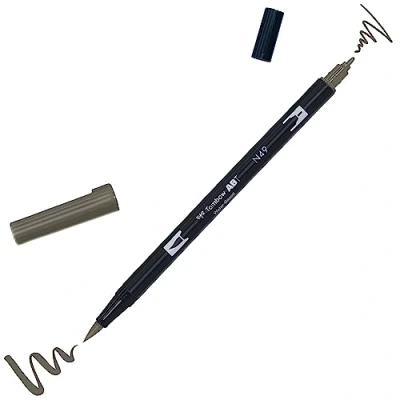 Imagen de Tombow ABT Dual Brush Rotulador Doble Punta Pincel Acuarelable Para Lettering, Dibujo, Pintura, Manga Uso Doméstico y Profesional Color light sand