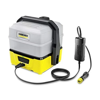 Imagen de Kärcher Hidrolimpiadora móvil OC 3 Plus Car, limpiadora portátil para aplicaciones móviles, depósito de agua extraíble 7l, batería iones litio, duración 15 min, adaptador coche