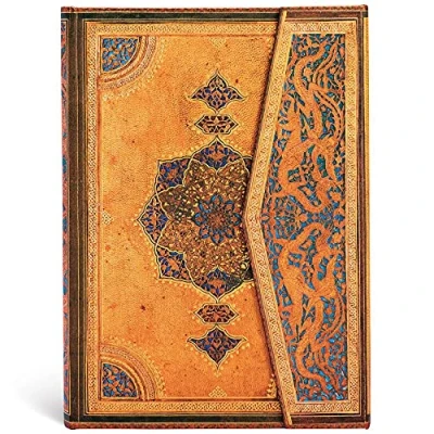 Imagen de Paperblanks Cuaderno midi safavid con páginas rayadas (Safavid Binding Art)