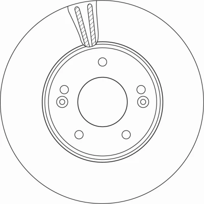 Imagen de TRW DF6966 Disco de freno 288 25 5 114,3 ventilado barnizado HYUNDAI: i30 III Hatchback, Fastback, Familiar, KIA: Ceed Hatchback