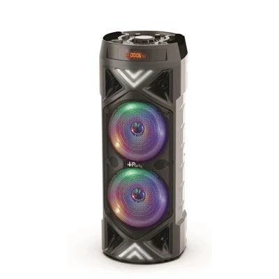 Imagen de LEXIBOOK K8260 Atavoz IParty Bluetooth, con Efectos Luminosos y 1 Entrada para Micrófono, Batería Recargable, Negro